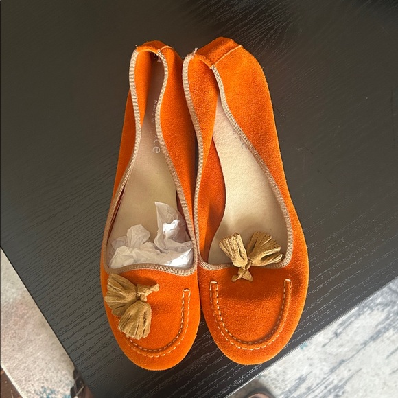 Sundance Orange Tassel Loafers - Picture 9 of 10